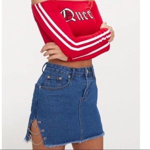 PrettyLittleThing || Chain Mini Skirt